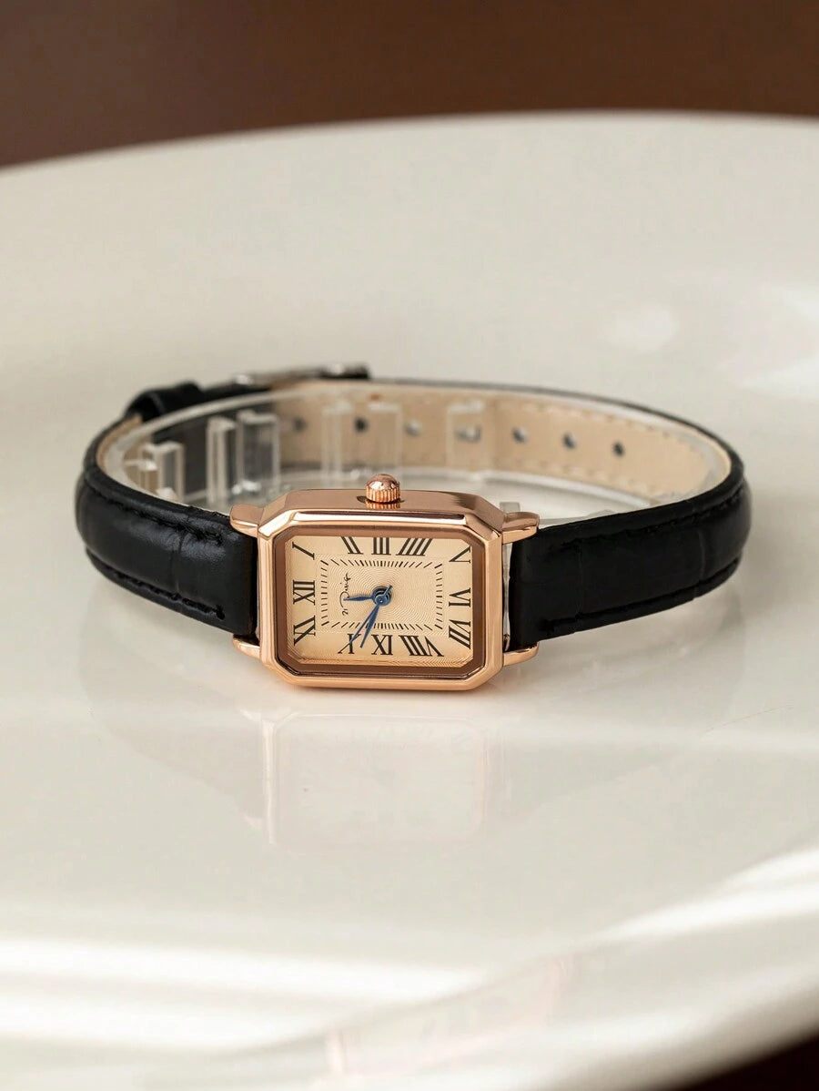 LEATHER STRAP WATCH