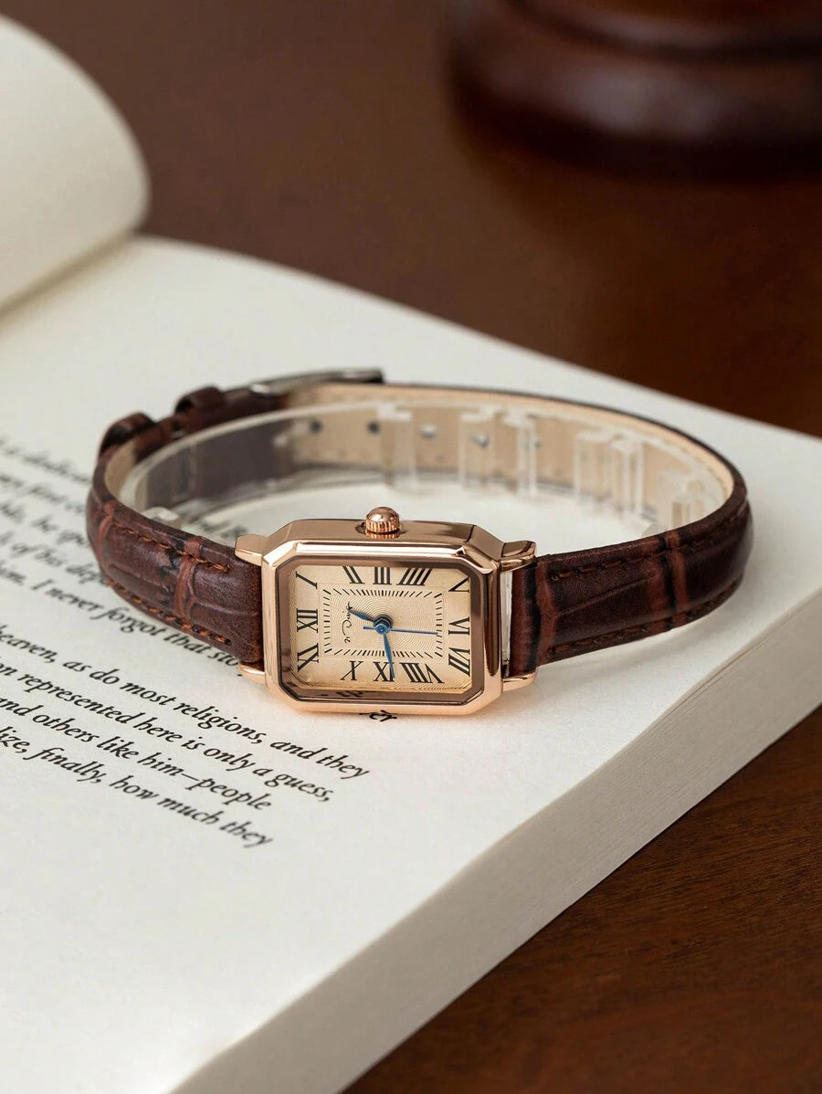 LEATHER STRAP WATCH