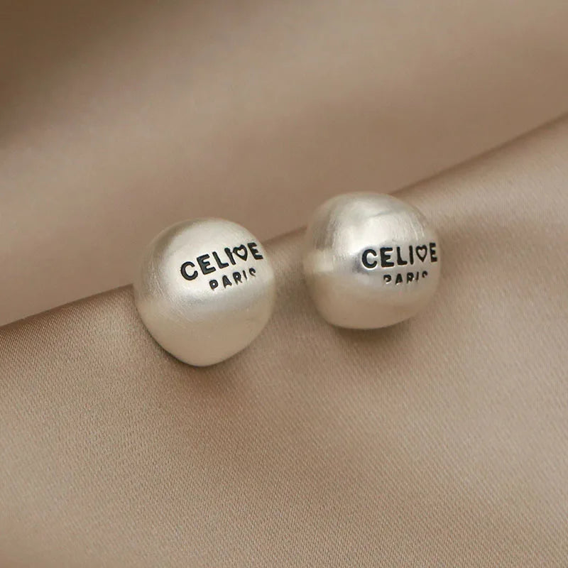 GOLD CELINE EARRING