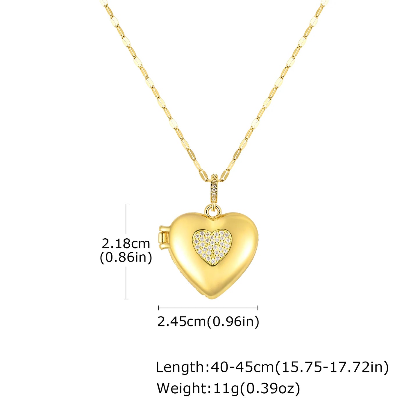 Evil Eye Heart™ Necklace – Protection, Love & Light