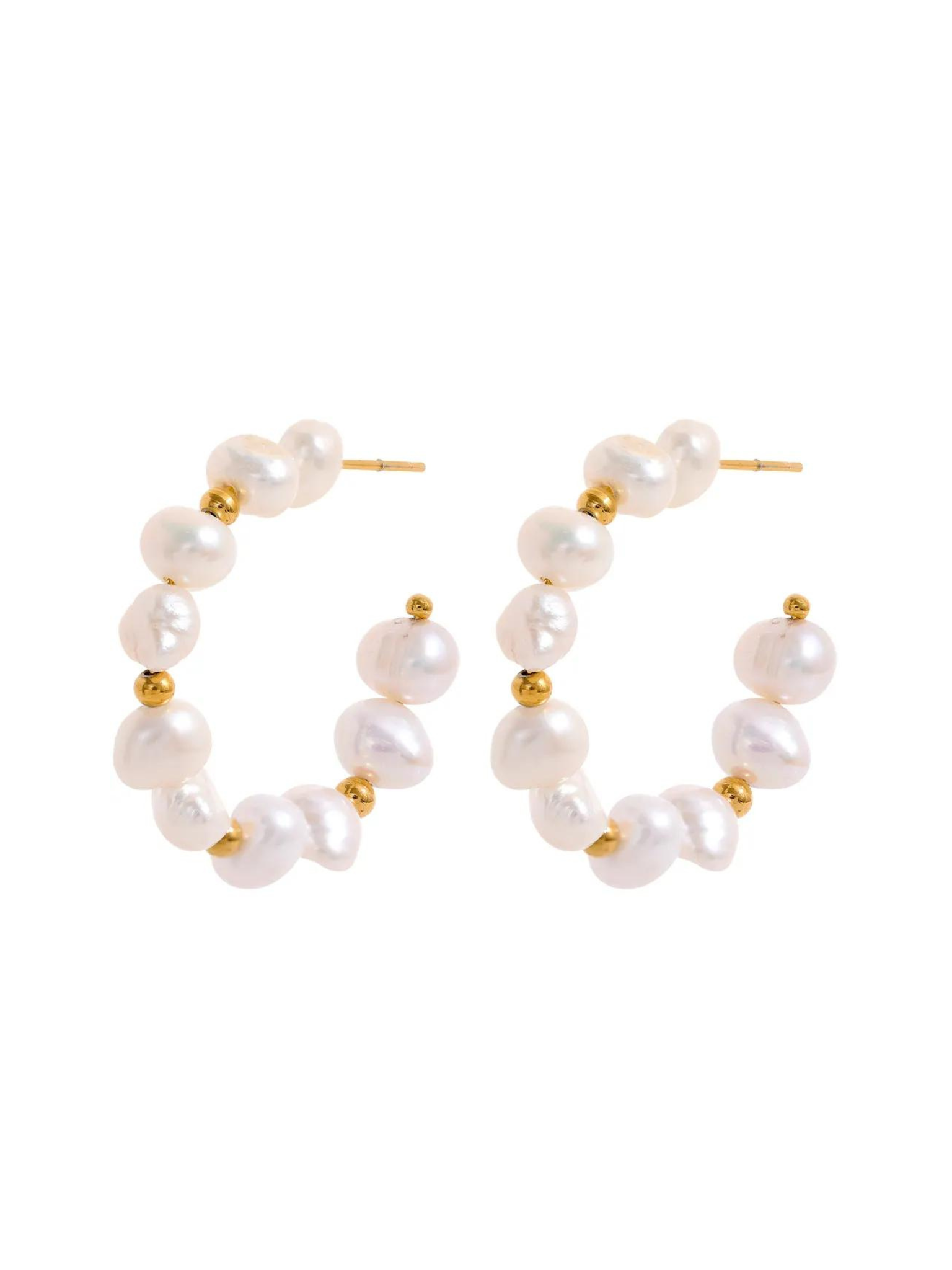 AMIYA PEARL HOOP EARRING